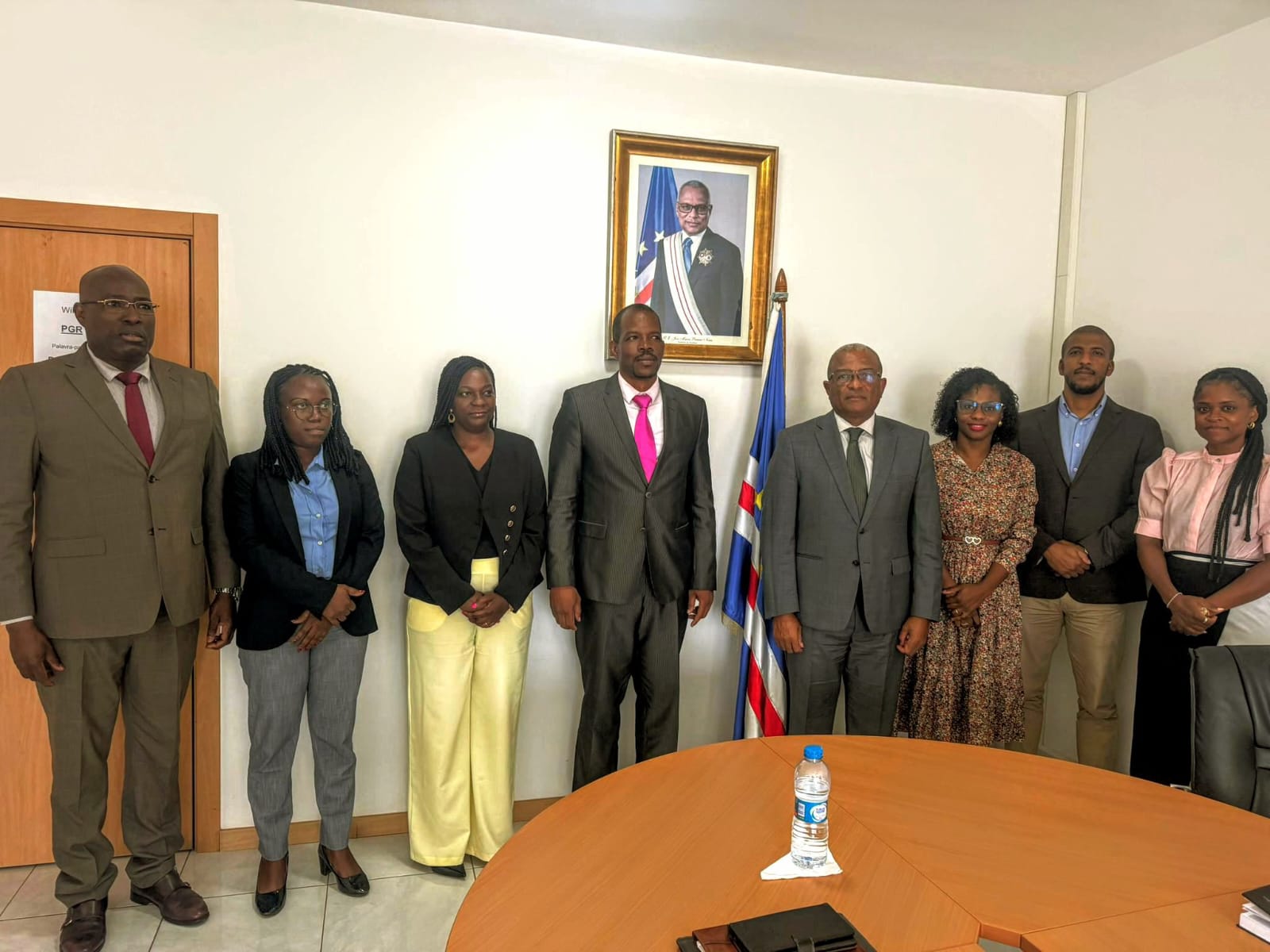 Procurador-Geral da República de Cabo-Verde recebe a Delegação do Tribunal Constitucional de São Tomé e Principe.